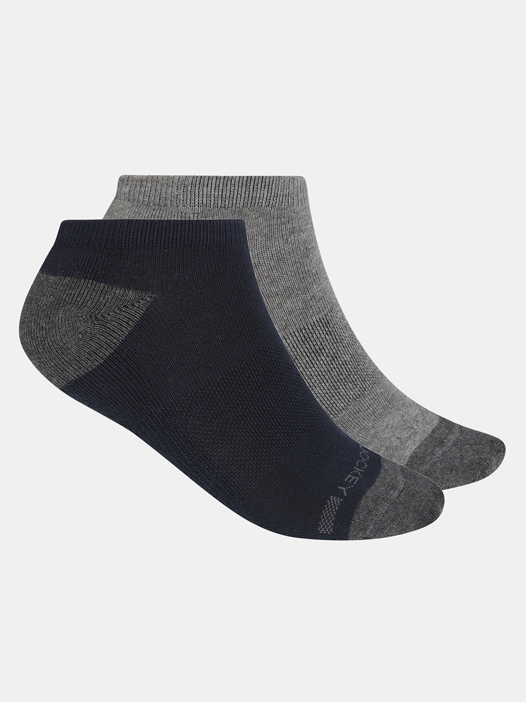 Jockey Pack Of 2 Solid Stretch Low Show Socks with StayFresh Treatment-7506