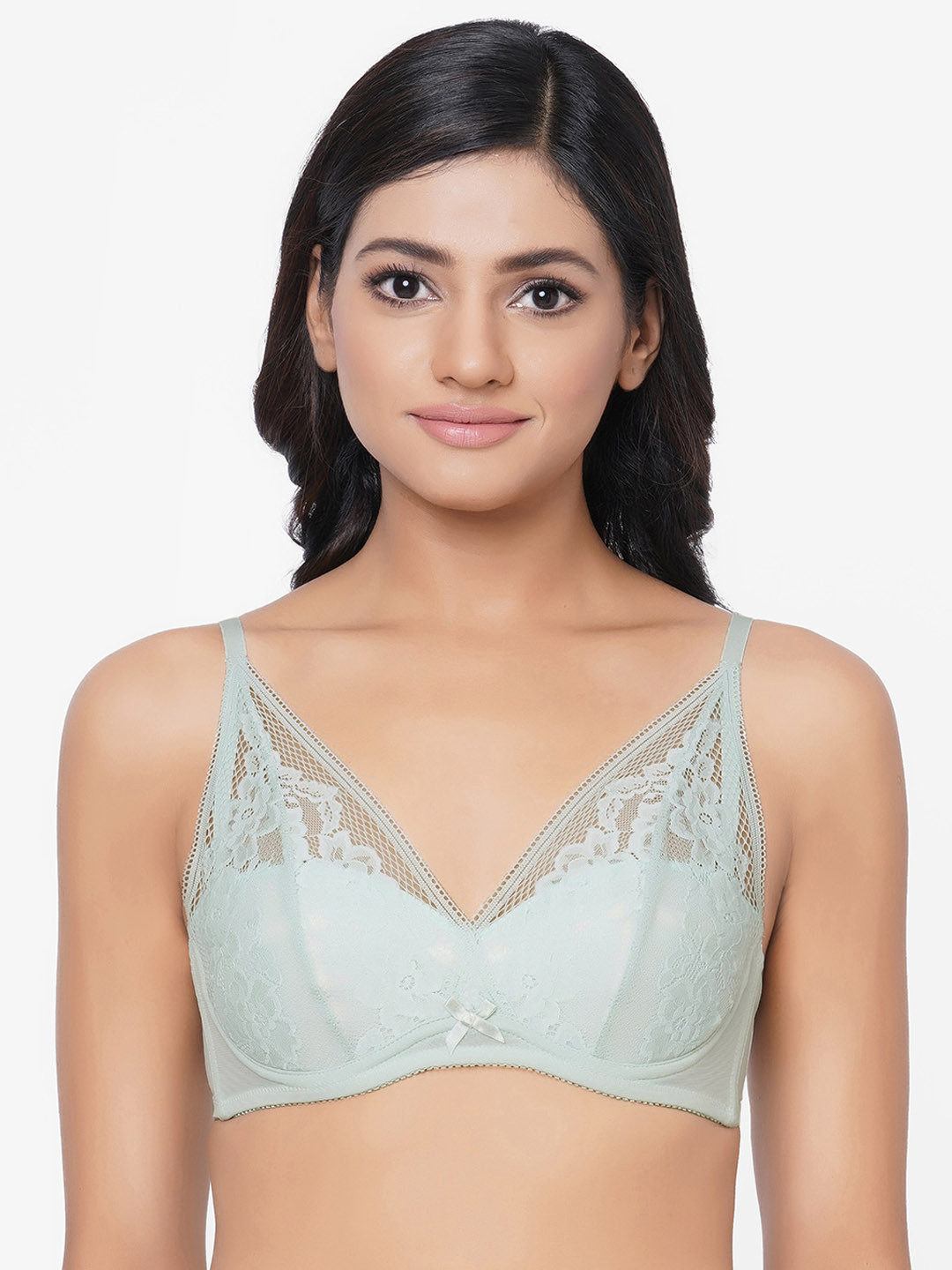 Wacoal Padded Wired 3/4th Coverage Lacy Bralette Bra