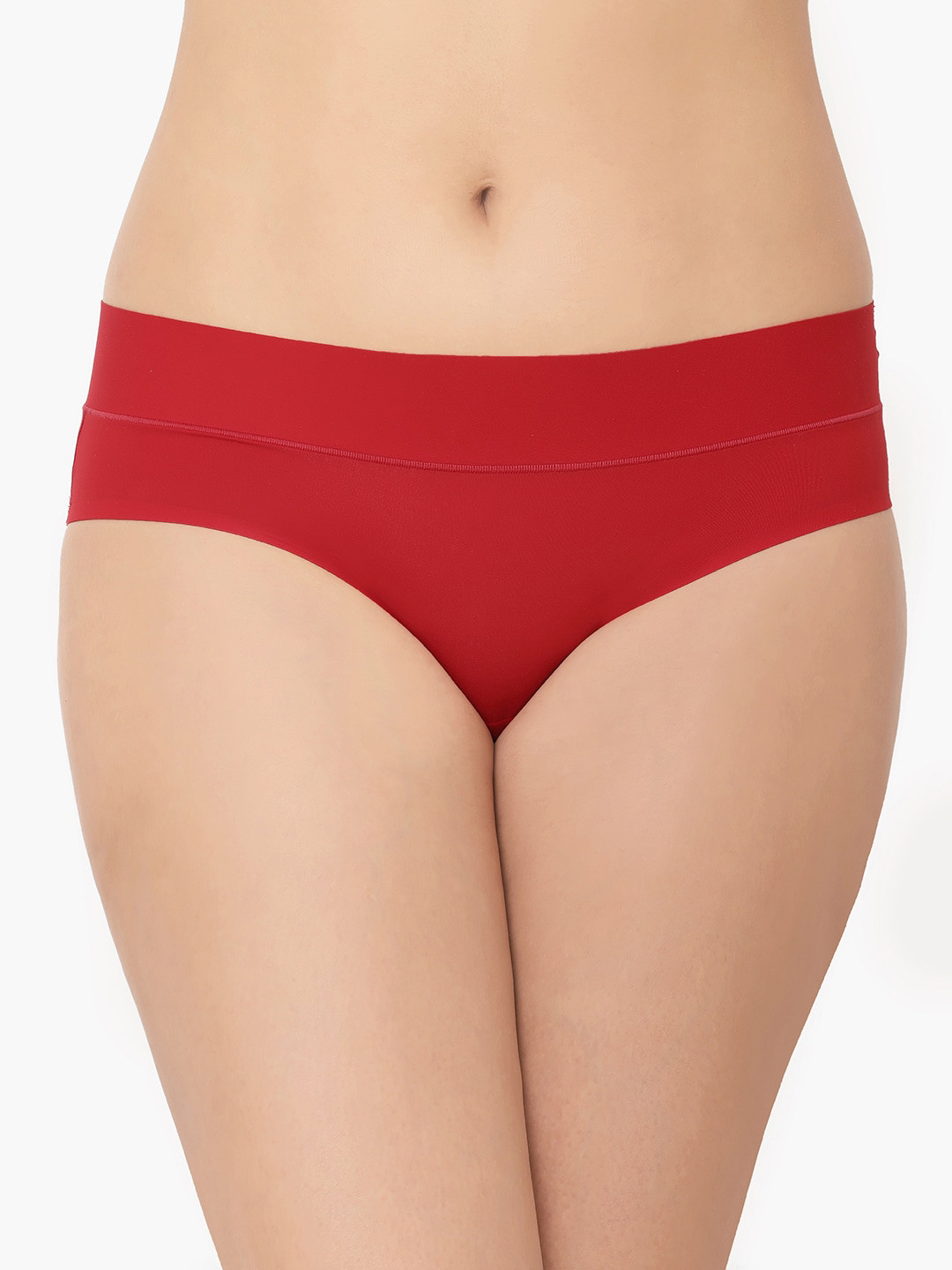 Wacoal Women Invisible Red Solid Hipster Briefs 874308-602