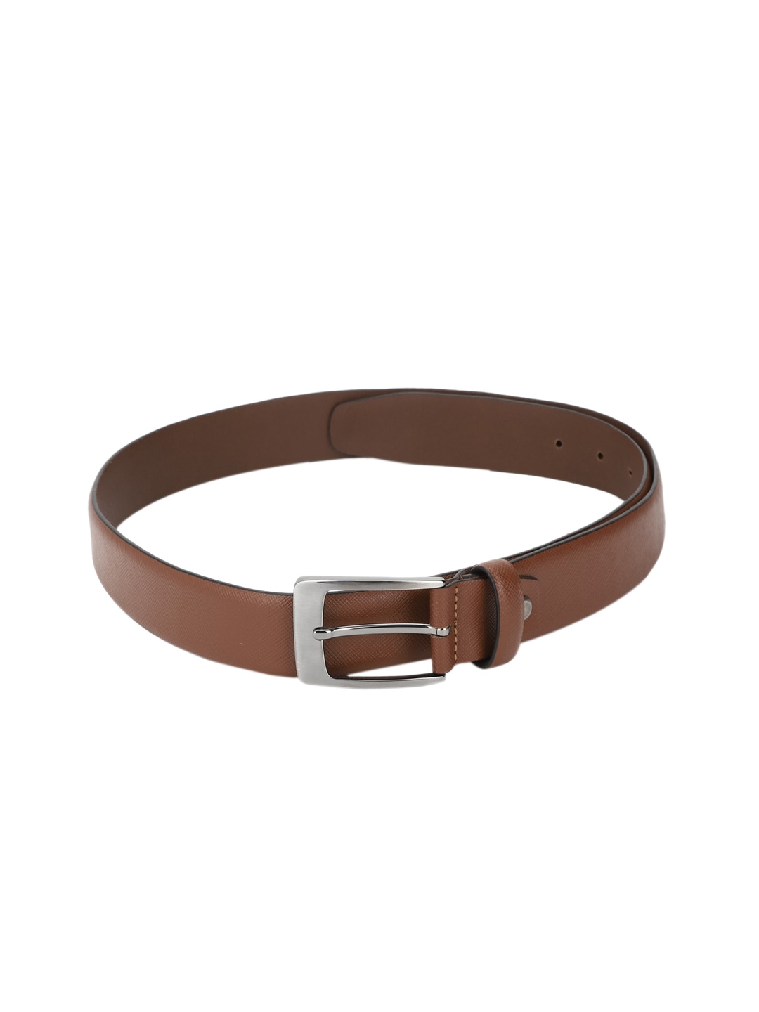 WOODLAND Leather Belt with Buckle Closure For Men (Tan, 36)