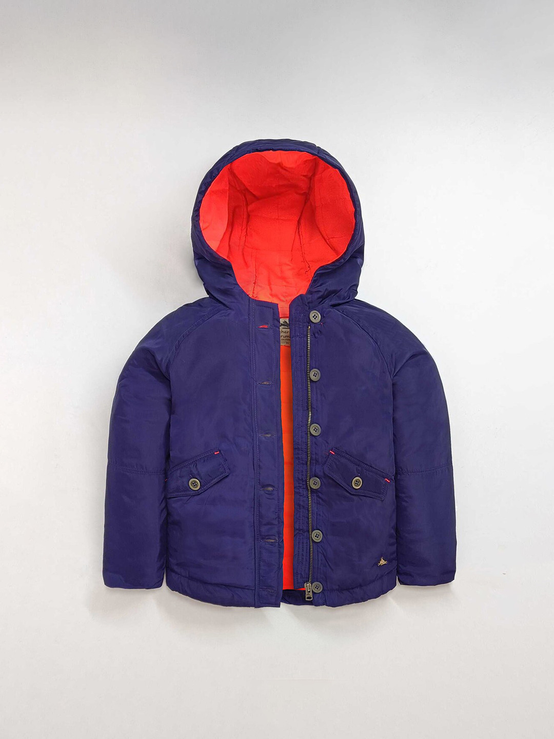 Cherry Crumble Unisex Kids Purple Padded Curvy Jacket