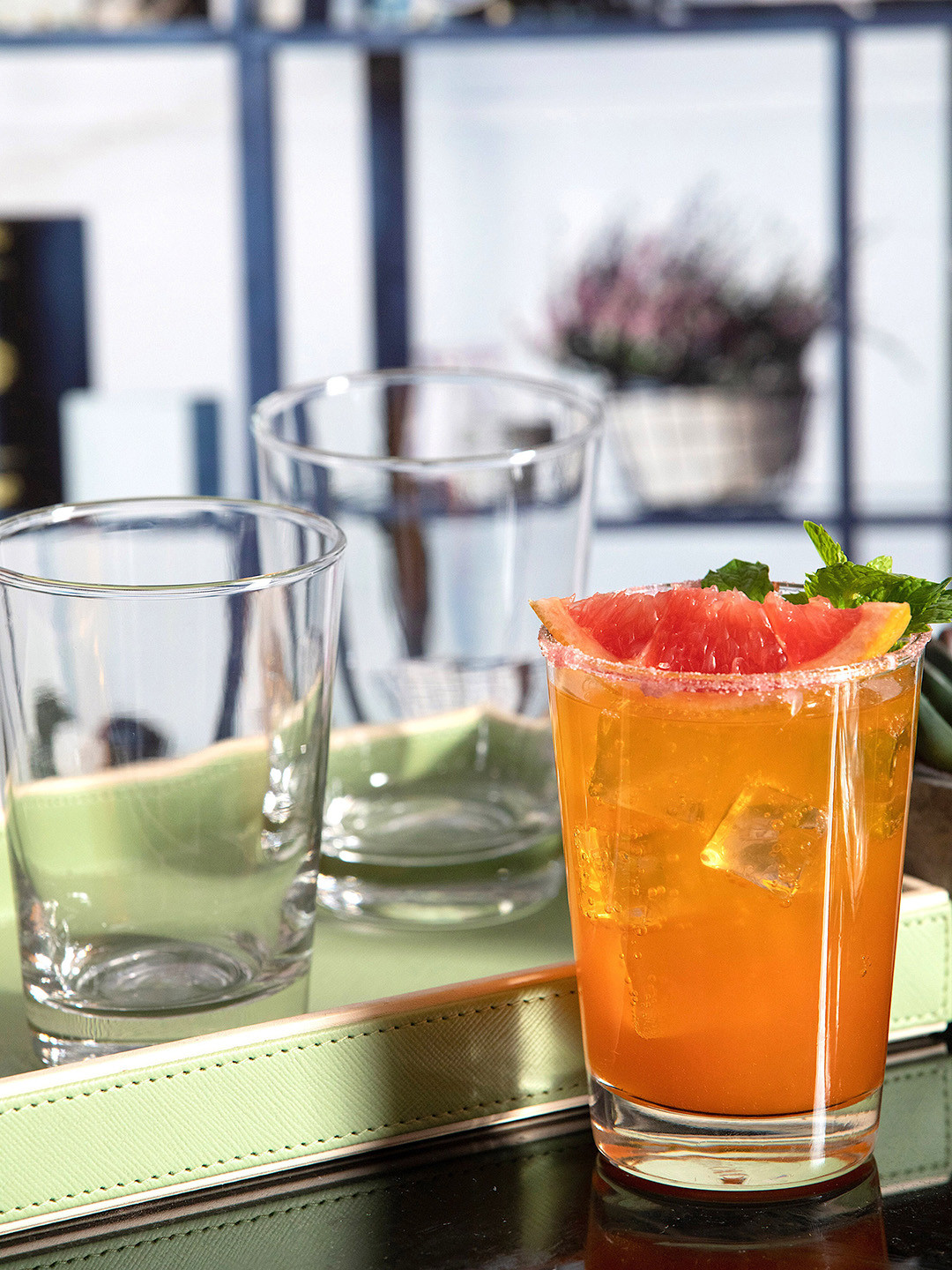 Roxx Transparent Set Of 6 Solid Magnolia Glass Tumbler 300 ml