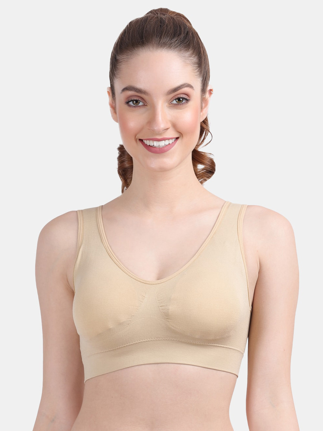 Amour Secret Super Support Beige Bra