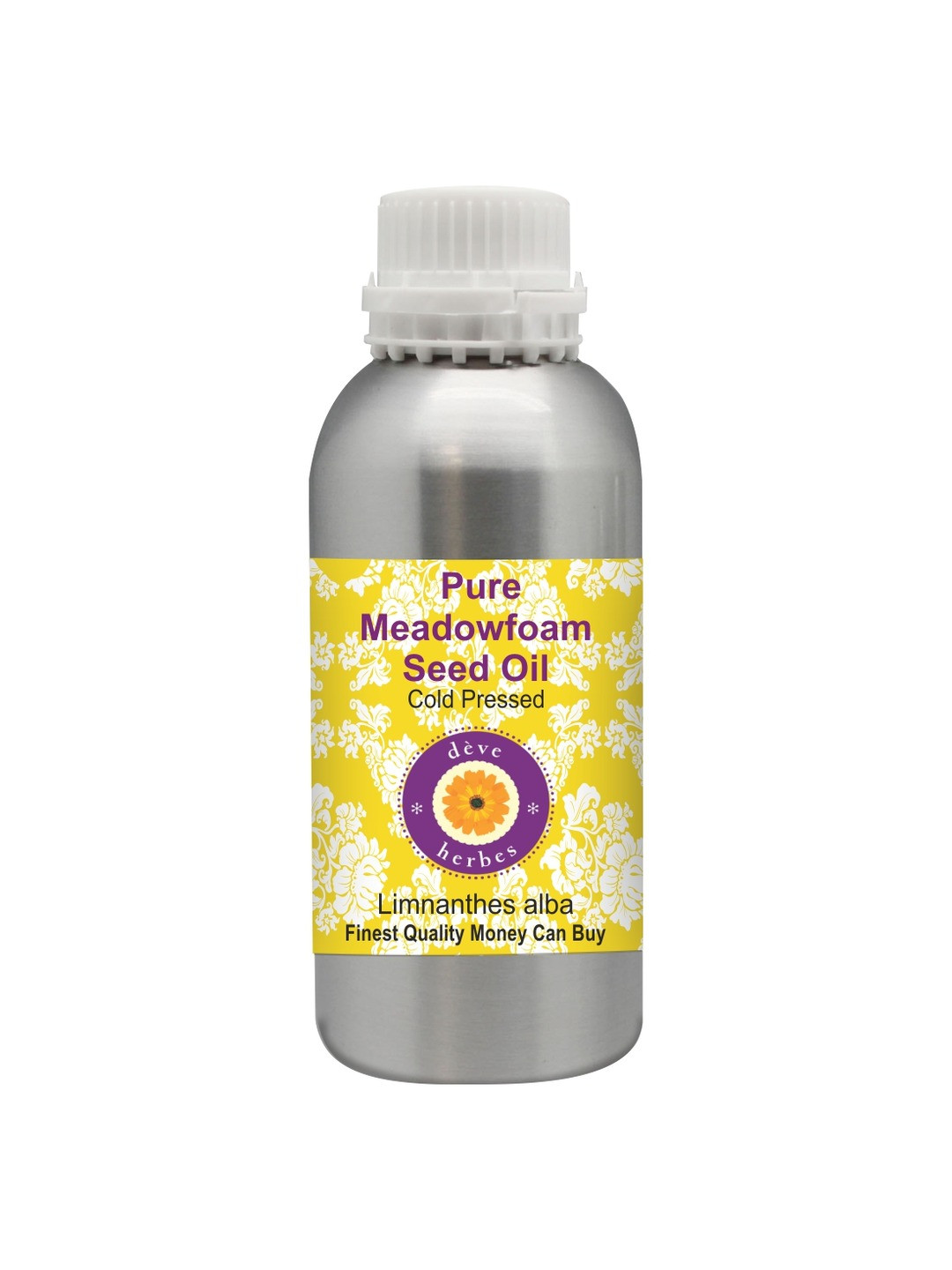 Deve Herbes Natural Therapeutic Grade Cold Pressed Pure Meadowfoam Seed Oil - 630 ml