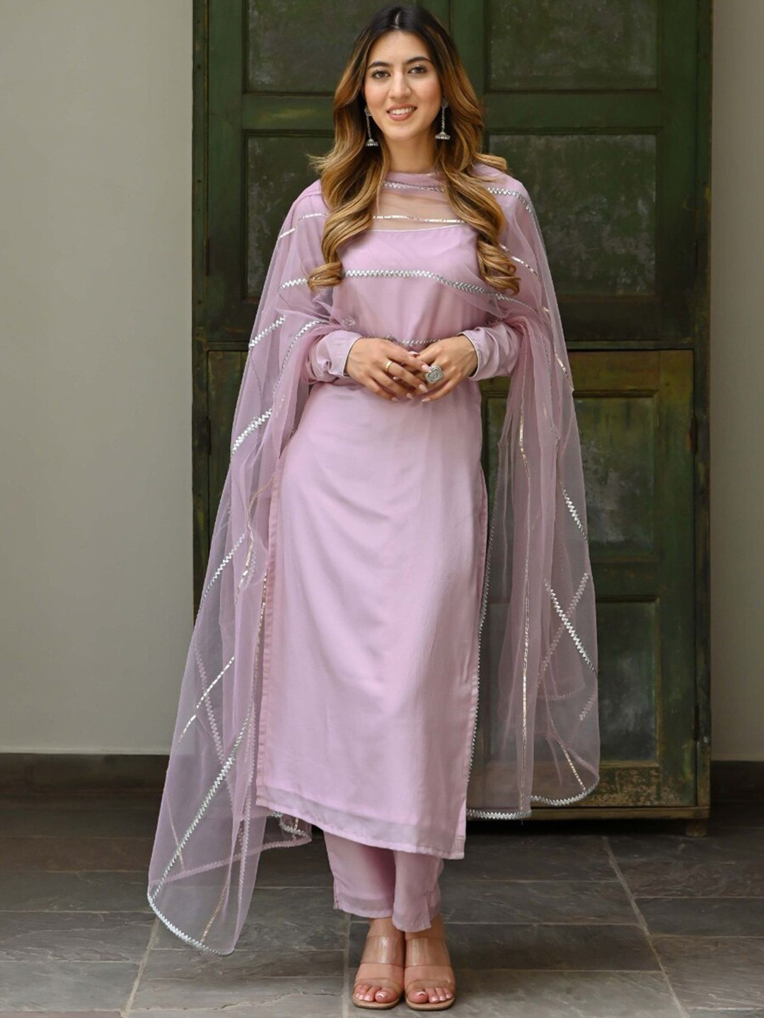 Lavanya The Label Women Lavender Kurta with Trousers