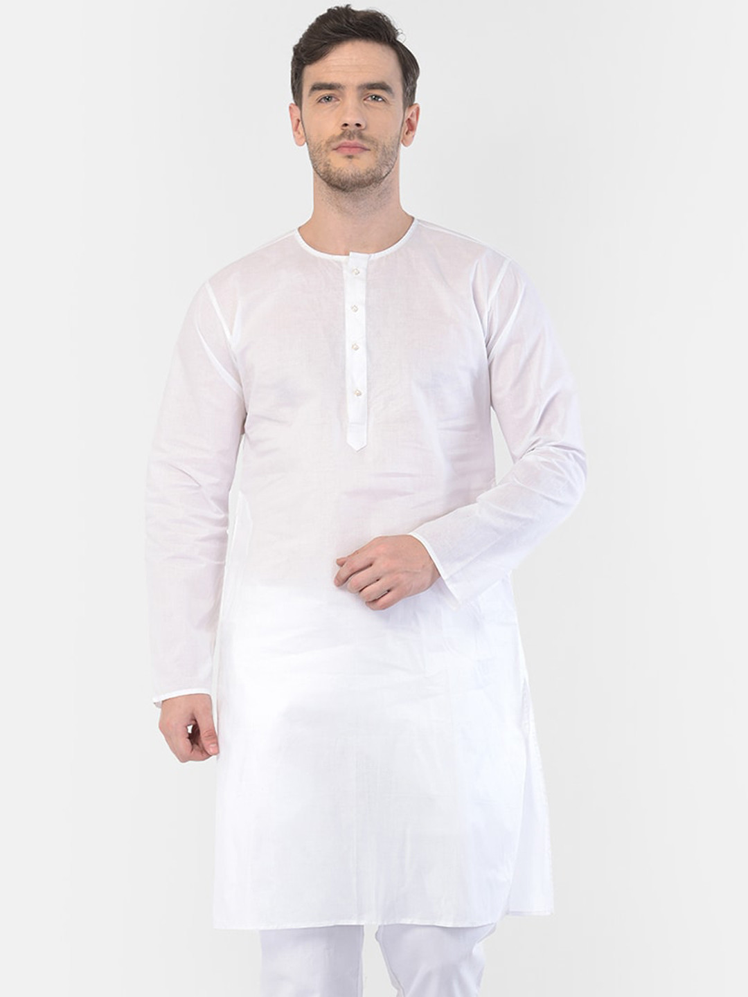 VASTRAMAY Men White Kurta