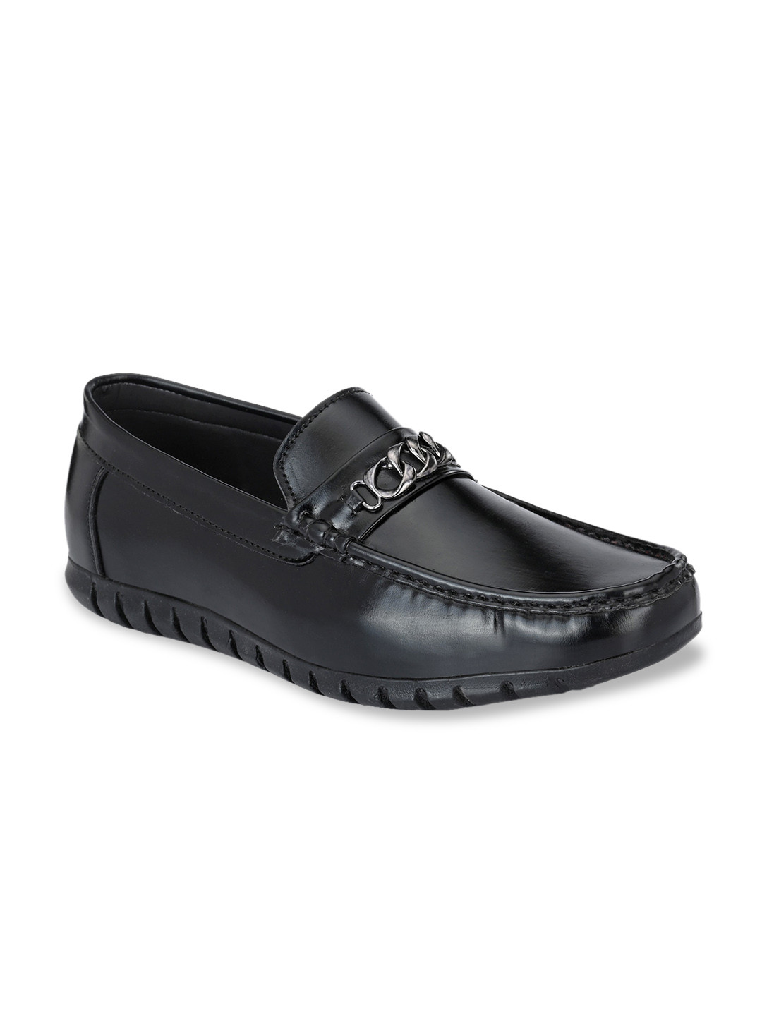 John Karsun Men Black Slip-On Sneakers