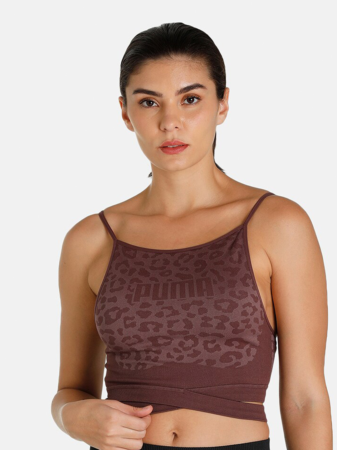 Puma Purple FormKnit Seamless Fashion Training Bra