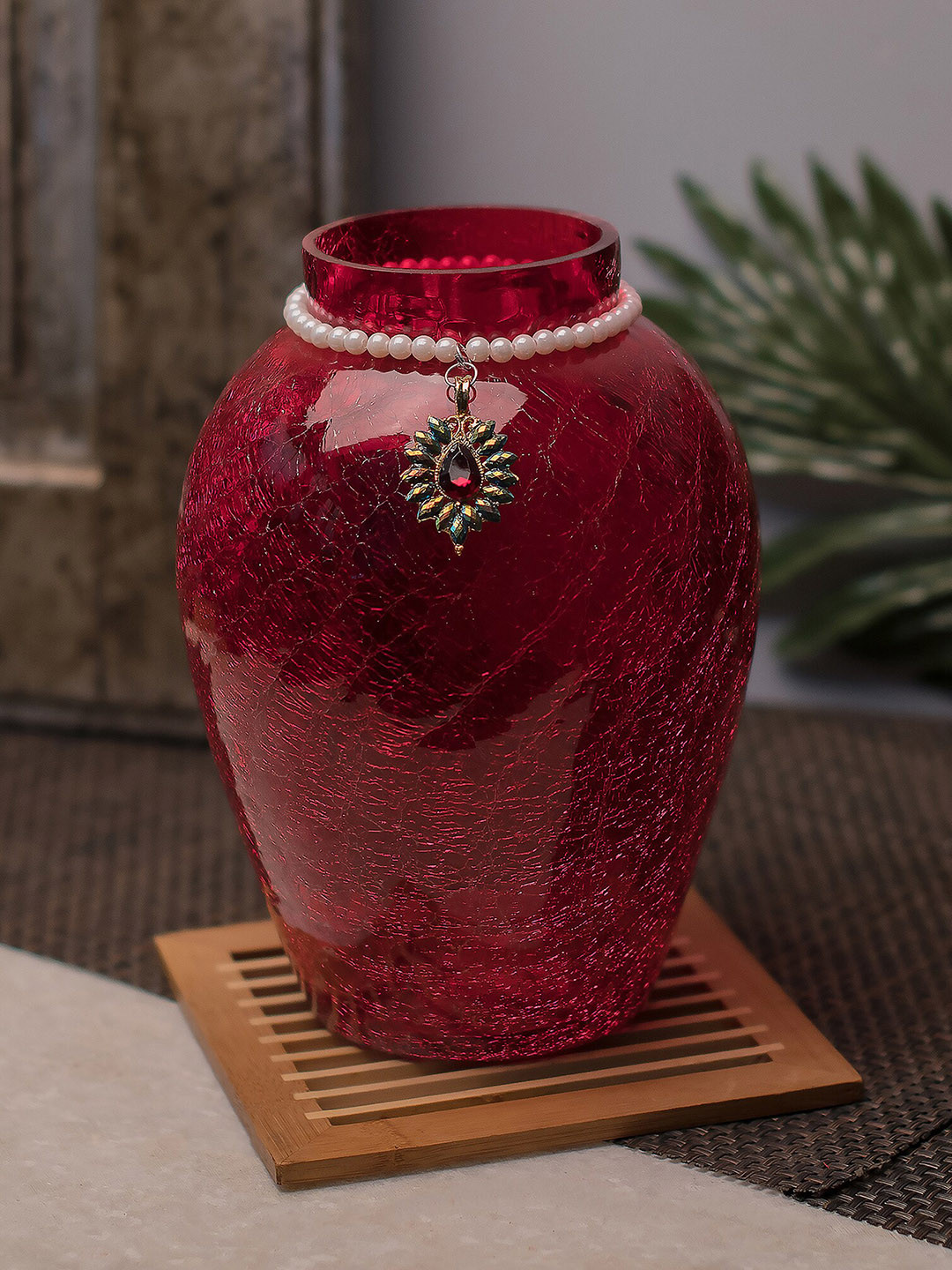 Homesake Red Textured Planter