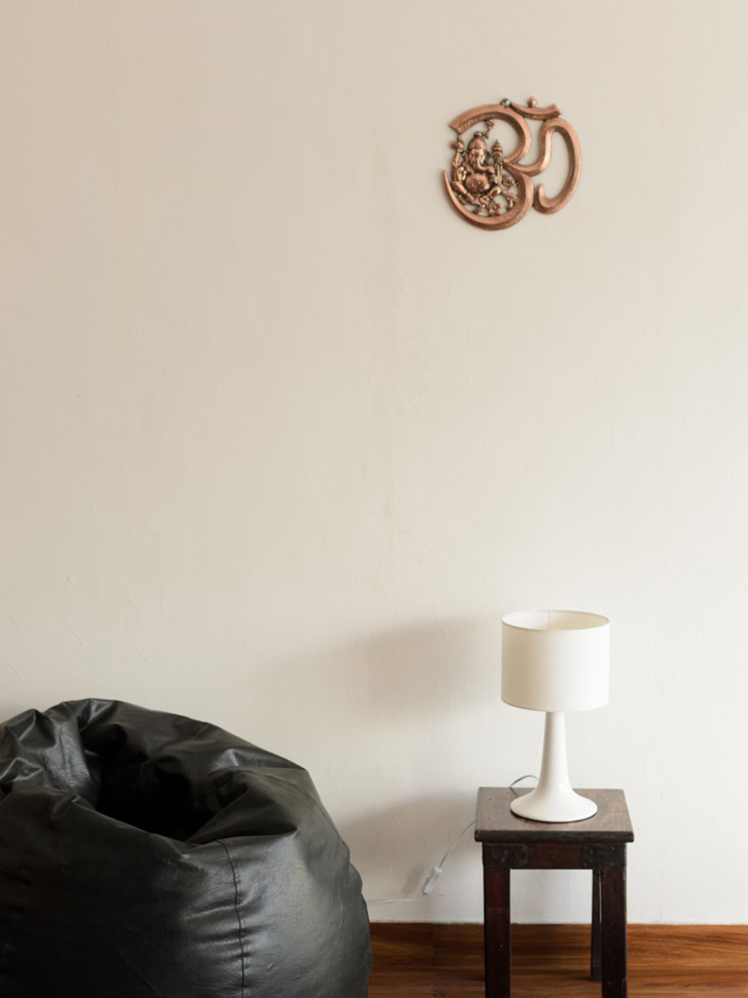 eCraftIndia Lord Ganesh Metal Ethnic Motifs Glossy Hall Spiritual Wall Decor-10.2In