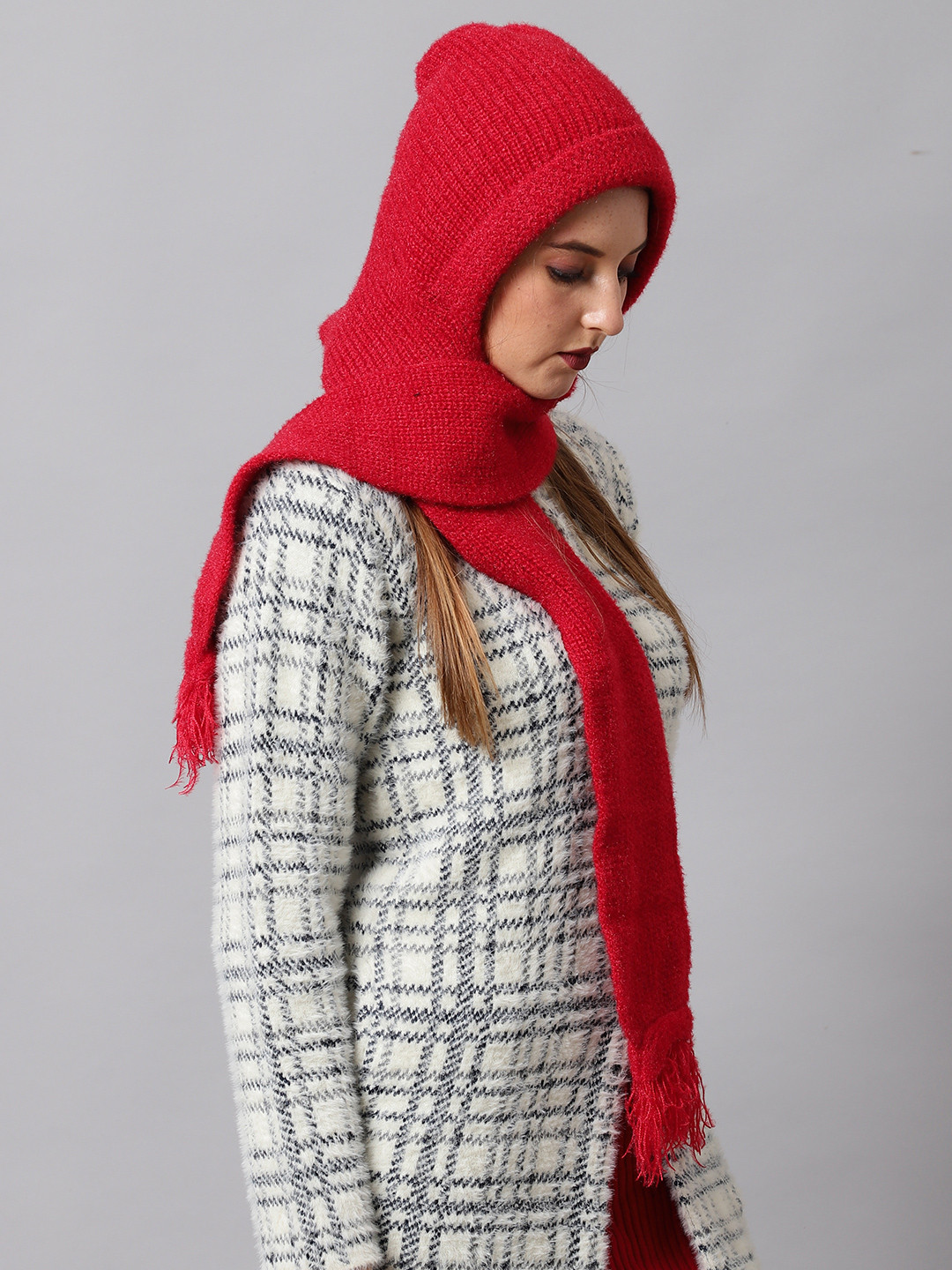 ELLIS Women Red Wool Caps