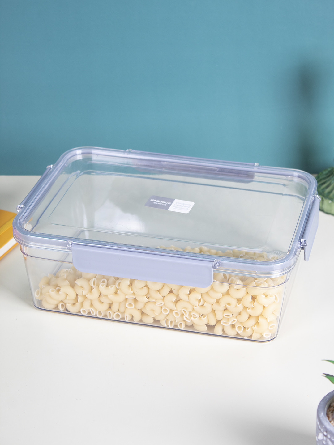 Market99 Transparent Plastic Air Tight Clip-On Canister