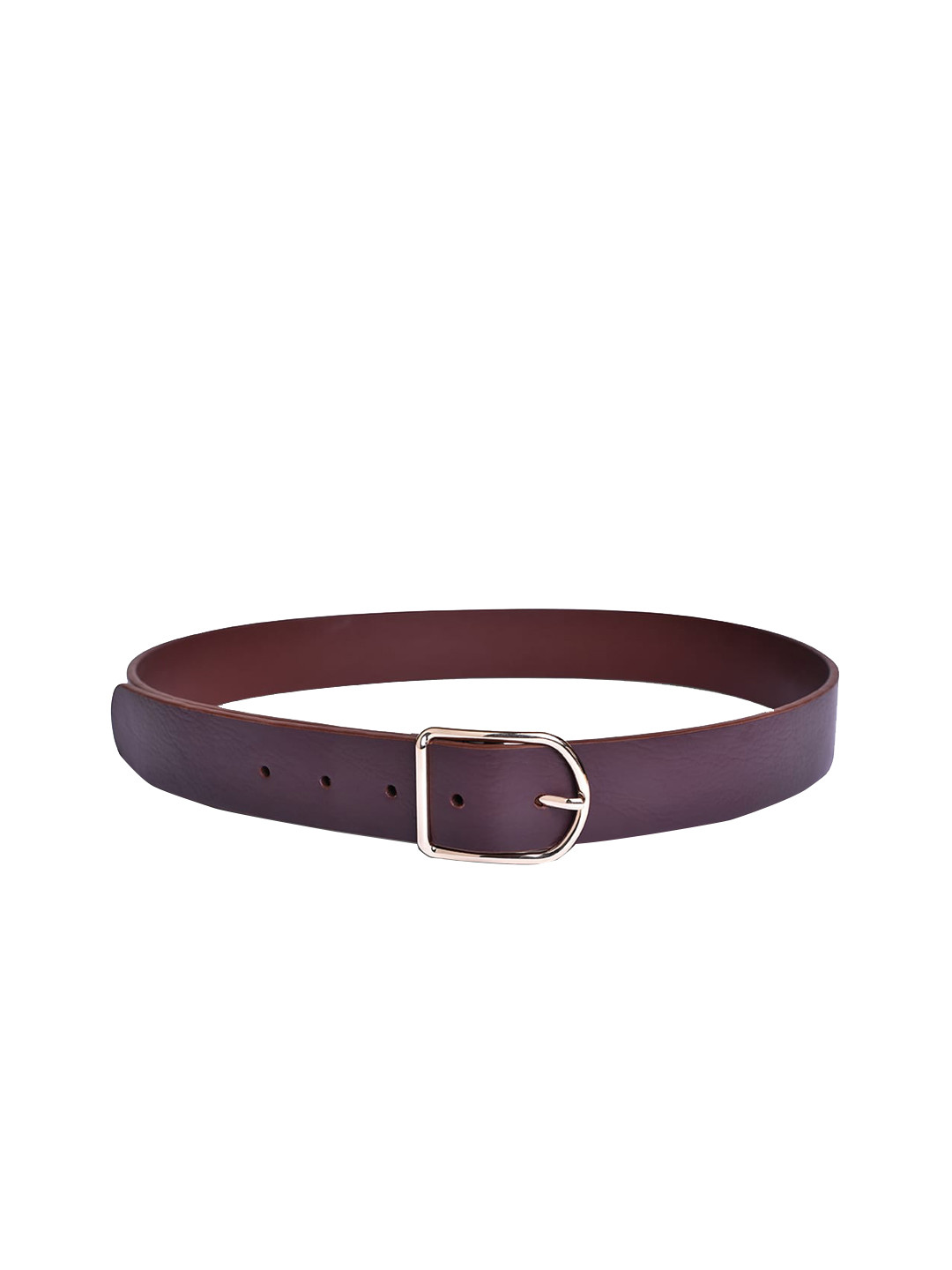 Belwaba Women Maroon PU Formal Belt