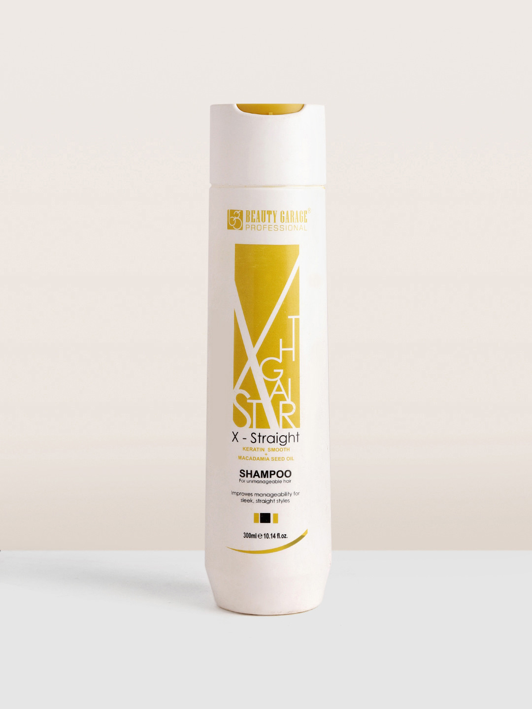 Beauty Garage X-Straight Shampoo with Macadamia Seed Oil for Unmanageable Hair - 300 ml
