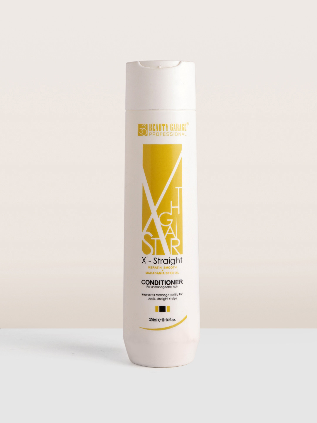 Beauty Garage X-Straight Conditioner with Macadamia Seed Oil for Unmanageable Hair - 300ml