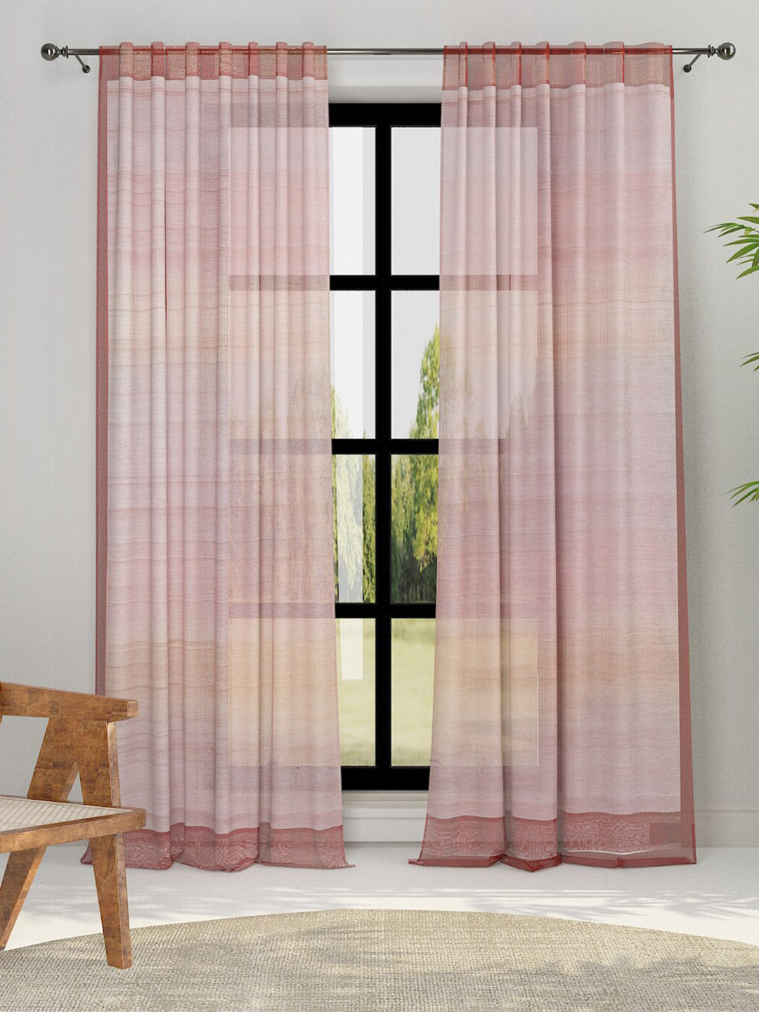 Fabindia Rust Door Curtain