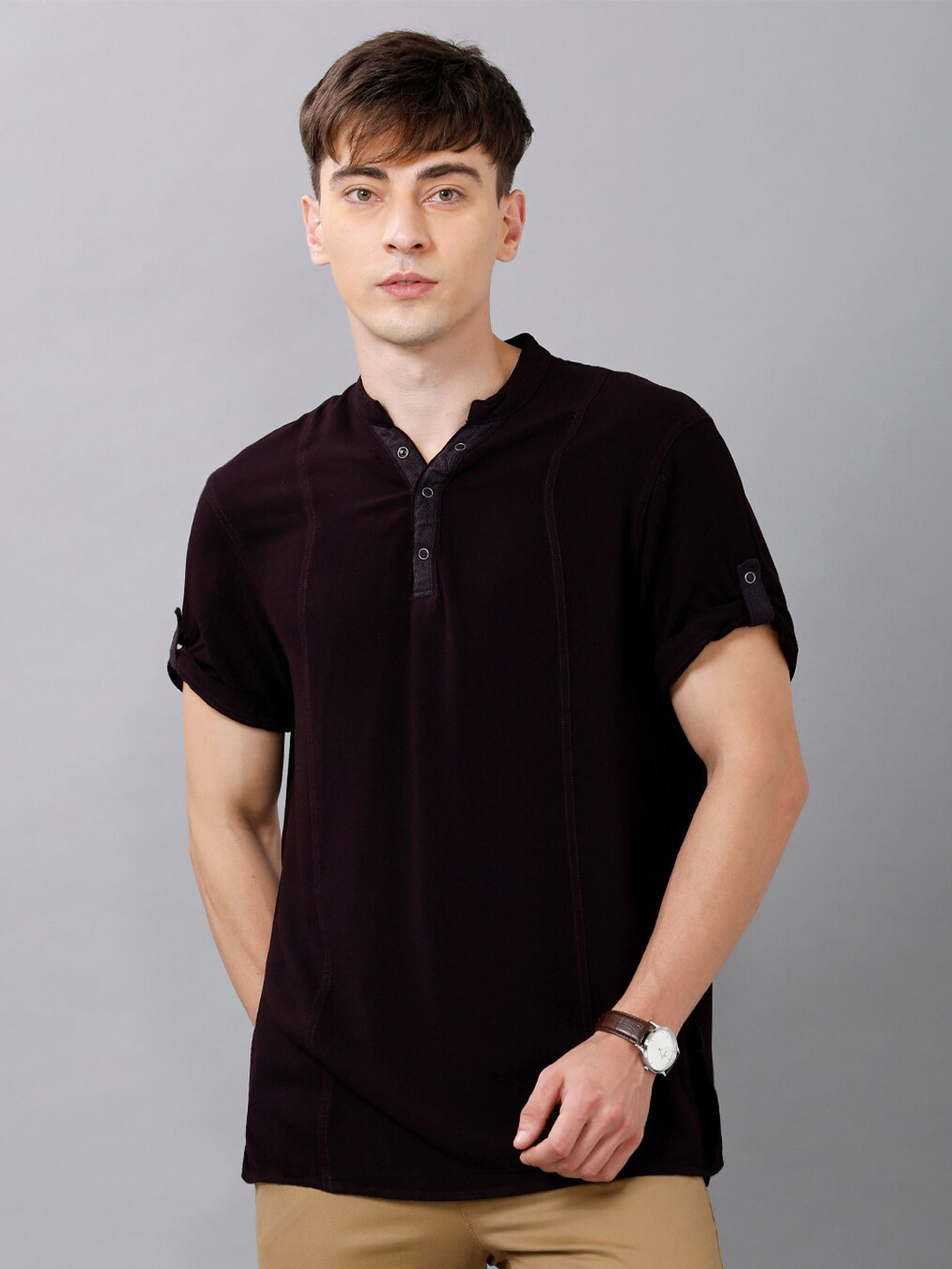 IDENTITI Men Red Comfort Casual Shirt