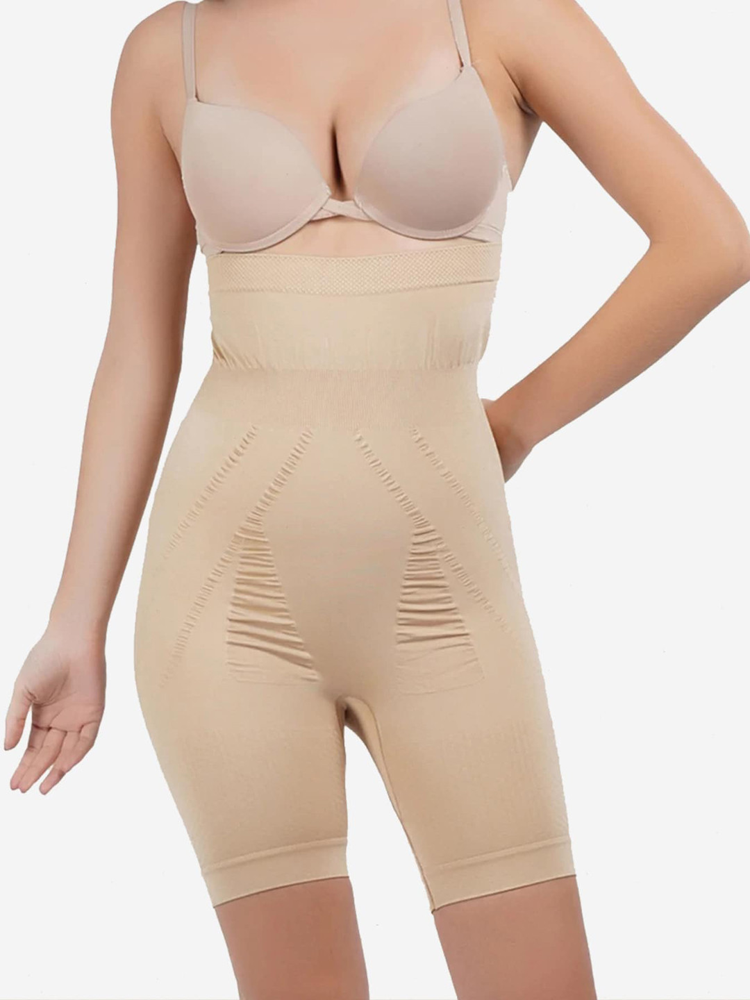 COLOR STYLE Women Brown Solid Tummy & Thigh Shaper