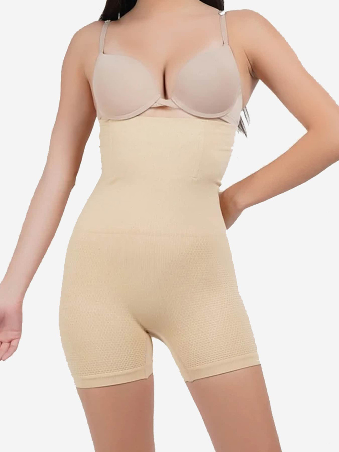 COLOR STYLE Women Beige Solid Tummy Shapewear