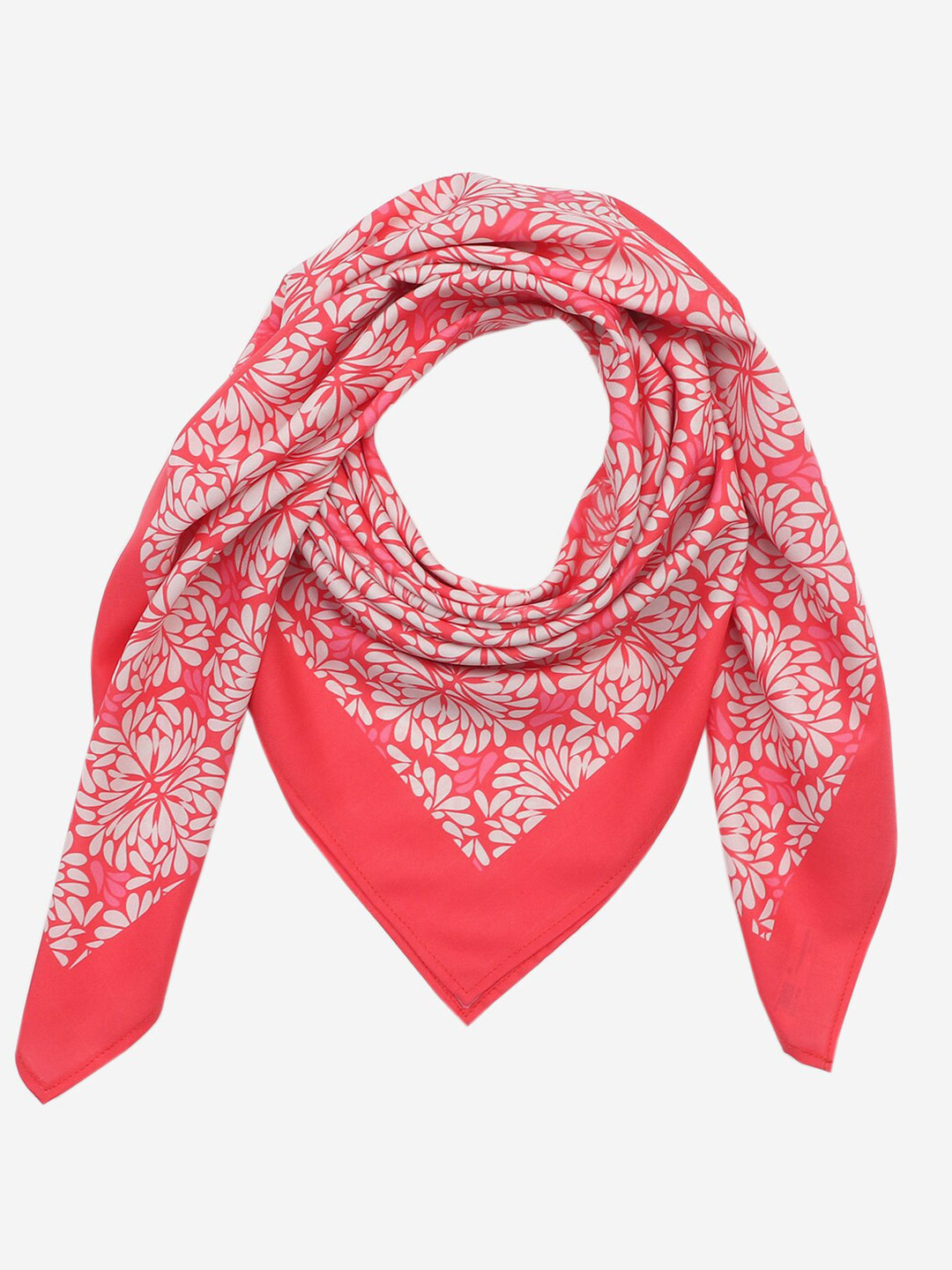 Beau Design Women Red & White Printed Scarf
