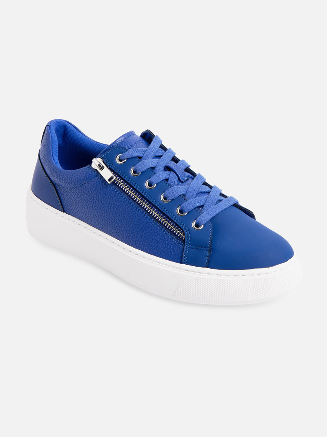 ALDO Men Medium Blue Solid Casual Synthetic Sneakers