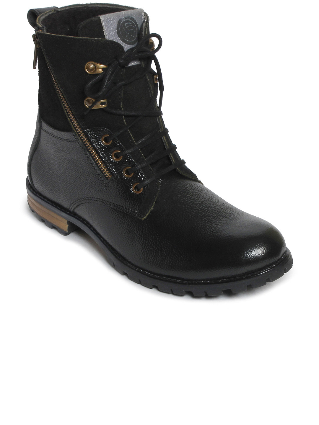 Bacca Bucci Black Boots Military Buy Bacca Bucci Men Black Solid