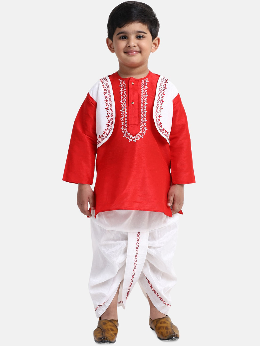 BownBee Boys Pure Cotton Kurti with Dhoti Pants