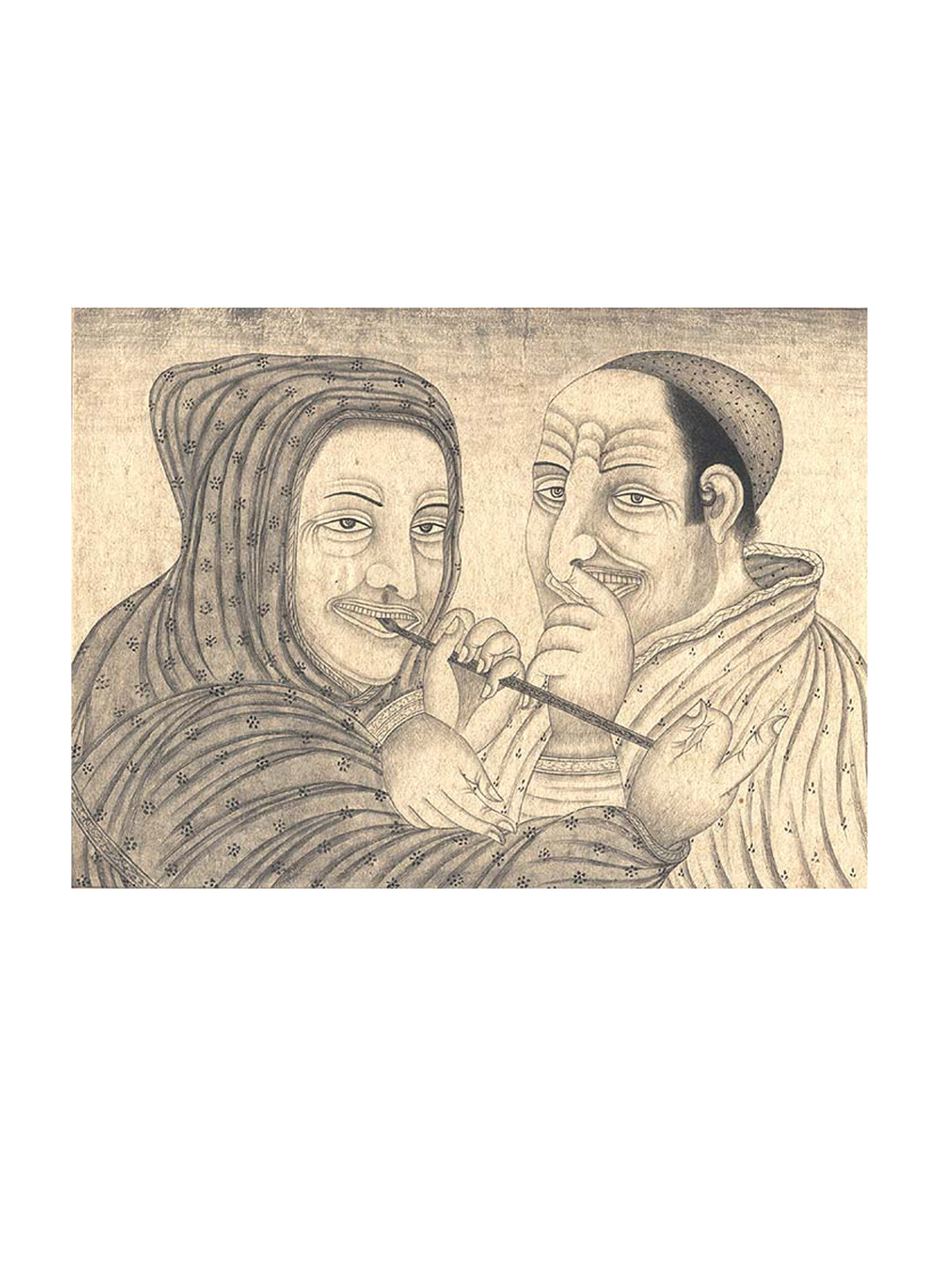 Exotic India Caricatured Europeans Paintings