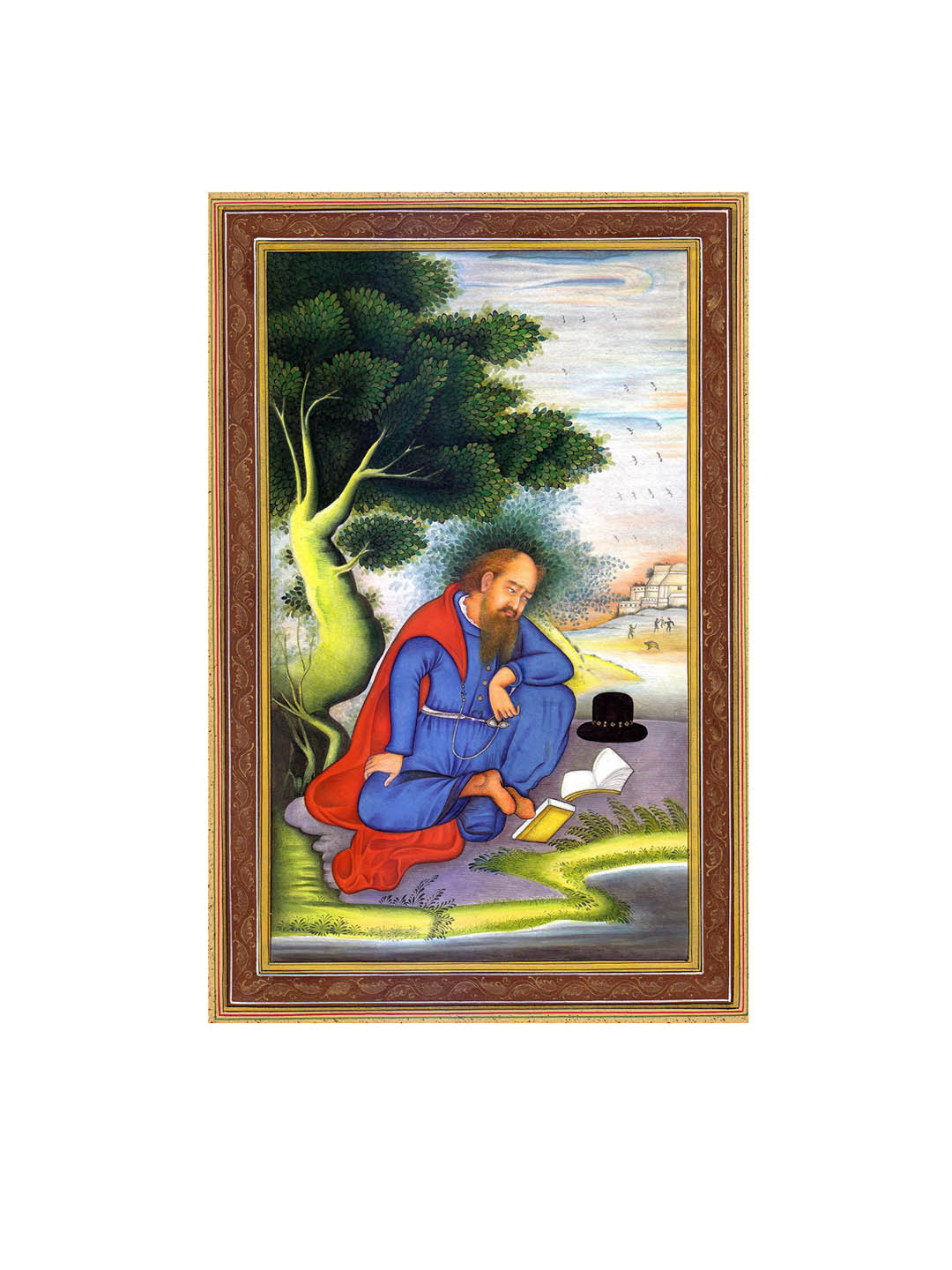 Exotic India Portrait of A Missionary (Watercolor Painting on Paper)