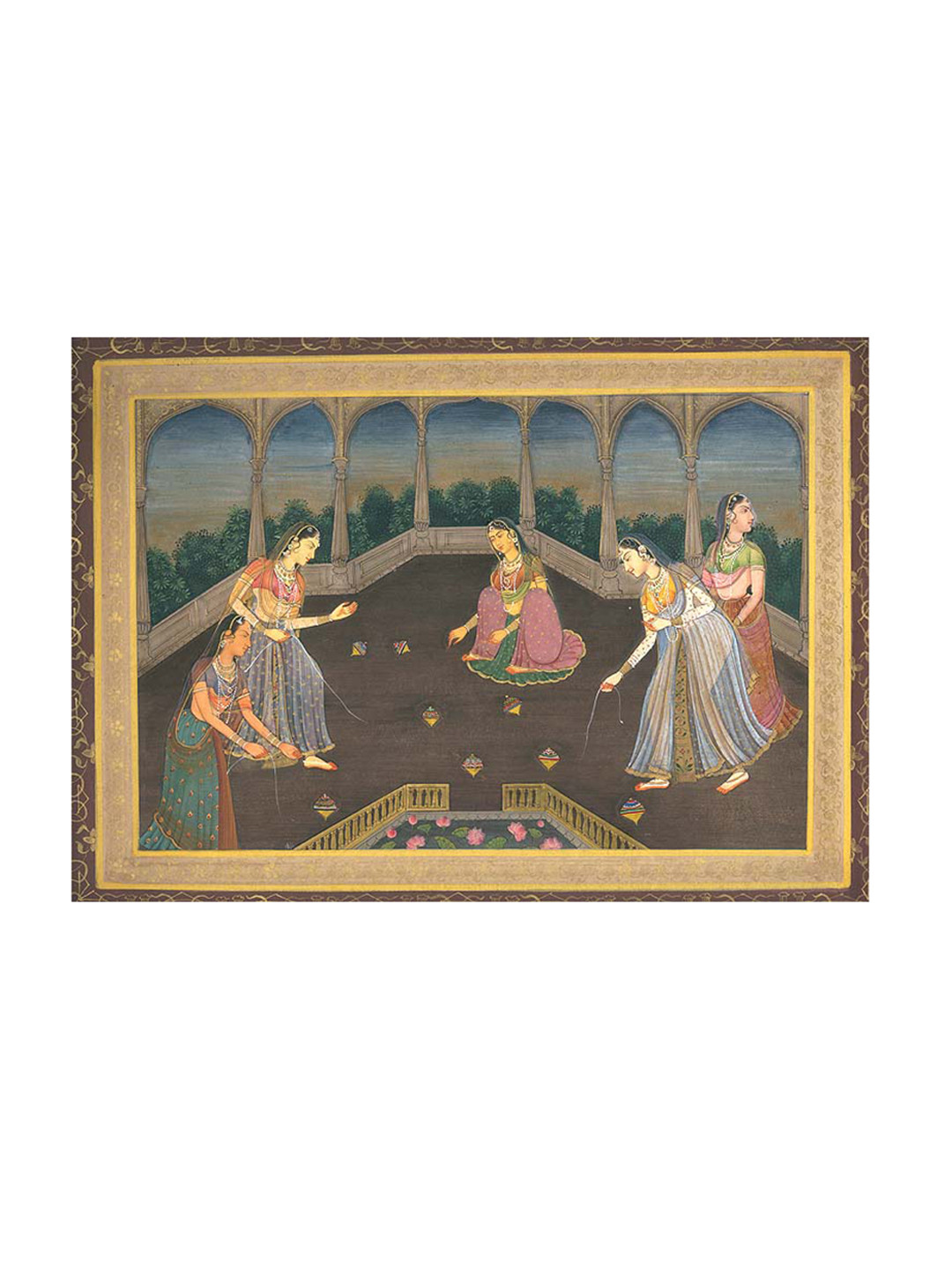 Exotic India Over the Top Oil Painting