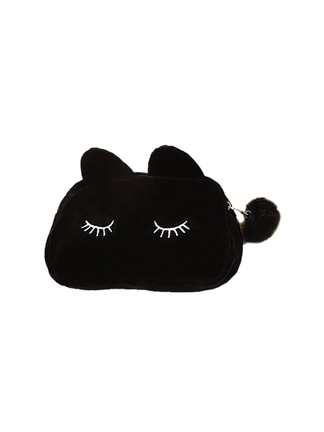 Awestuffs Black Cat shaped Travel Pouch