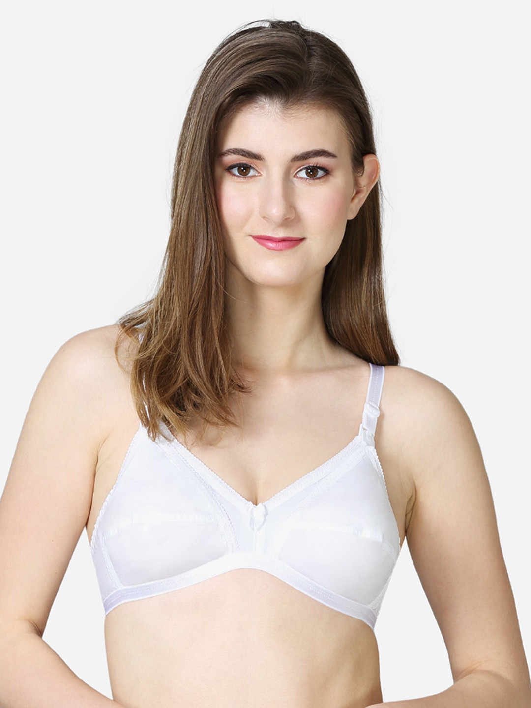VStar White Double layered maternity bra with detachable front flap