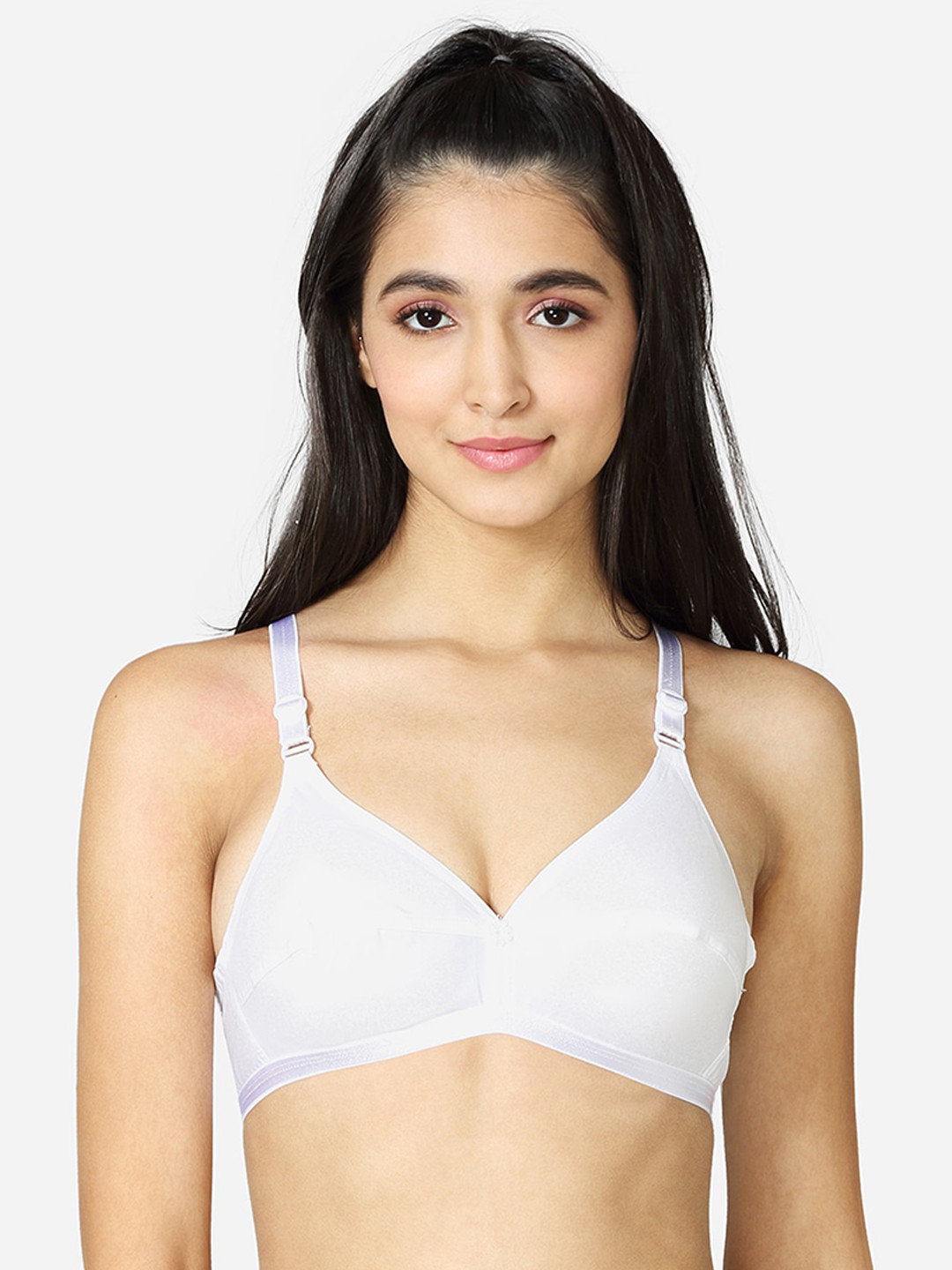 VStar White Non Padded Non-Wired Everyday Bra-FANTASY-B-WHITE