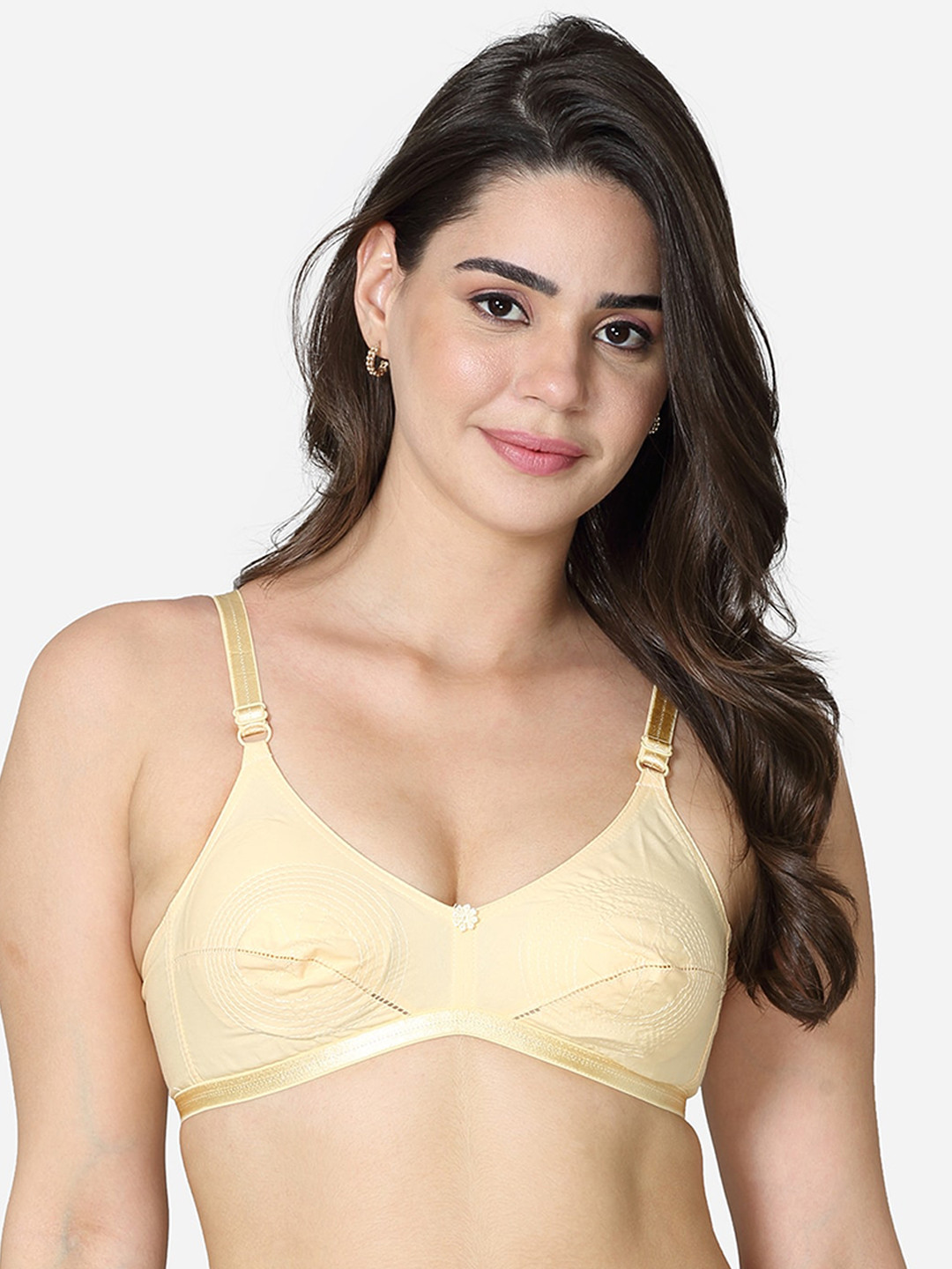 VStar Nude-Coloured Non Padded Non-Wired Everyday Bra-ALIS-B