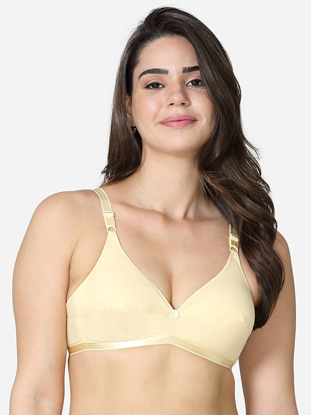 VStar Nude-Coloured Non Padded Non-Wired Everyday Bra-BREEZE-B-SKIN