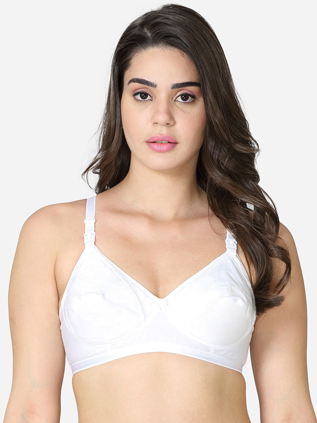 VStar White Non Padded Non-Wired Everyday Bra-ROYALE-B-WHITE