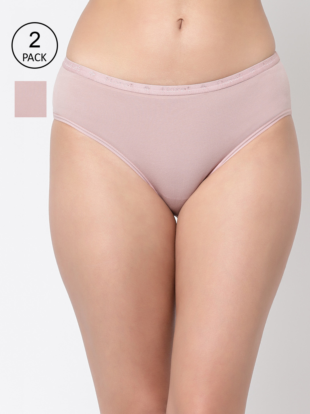 Floret Women Pack Of 2 Assorted Hipster Briefs
