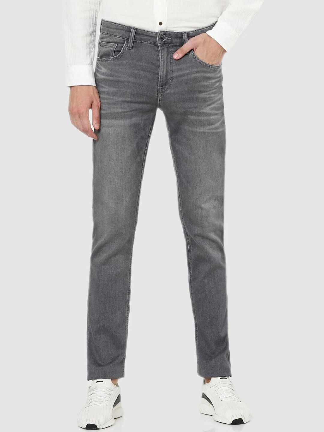 Celio Men Grey Jean Regular Fit Stretchable Jeans