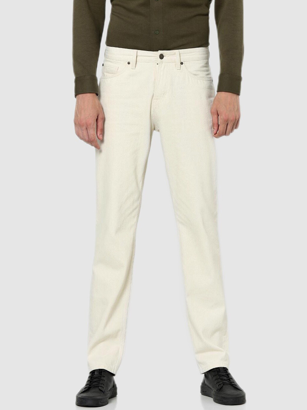 Celio Men Beige Jean Slim Fit Stretchable Jeans