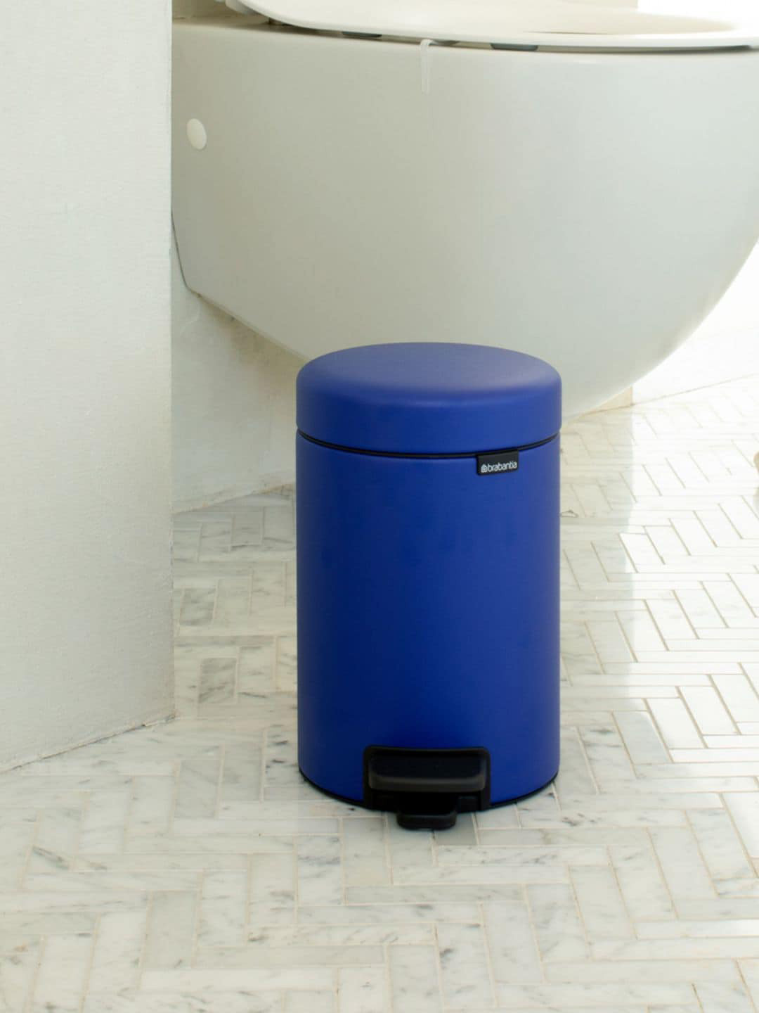 Brabantia Blue Solid NewIcon Pedal Bin - 3 L