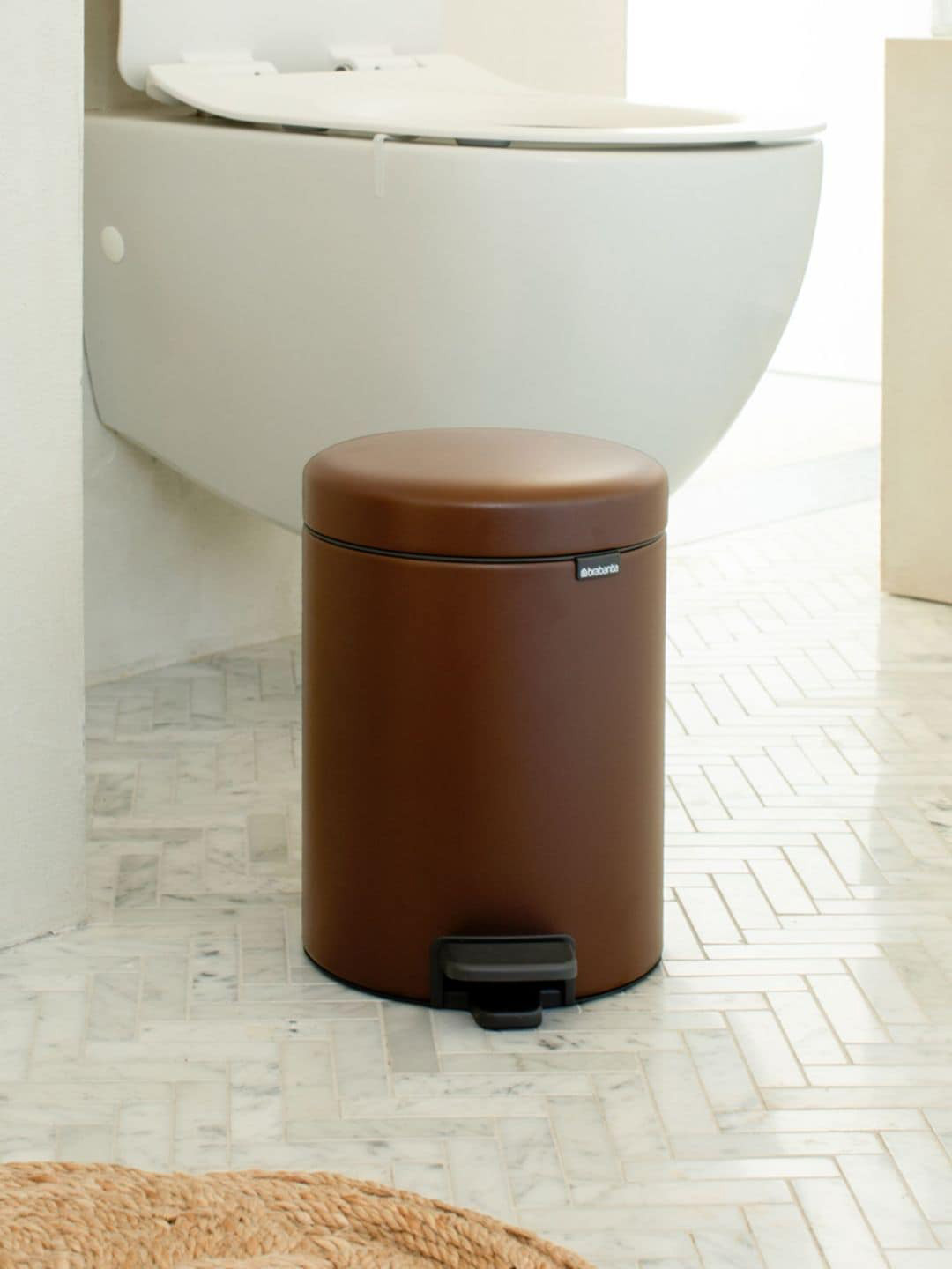 Brabantia Brown NewIcon Pedal Bin - 5L