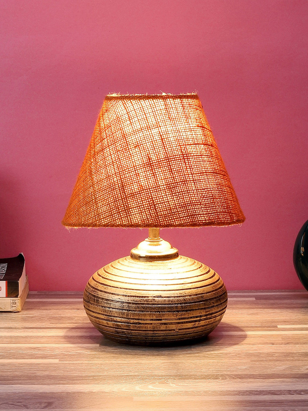 foziq Mustard Solid Table Lamp