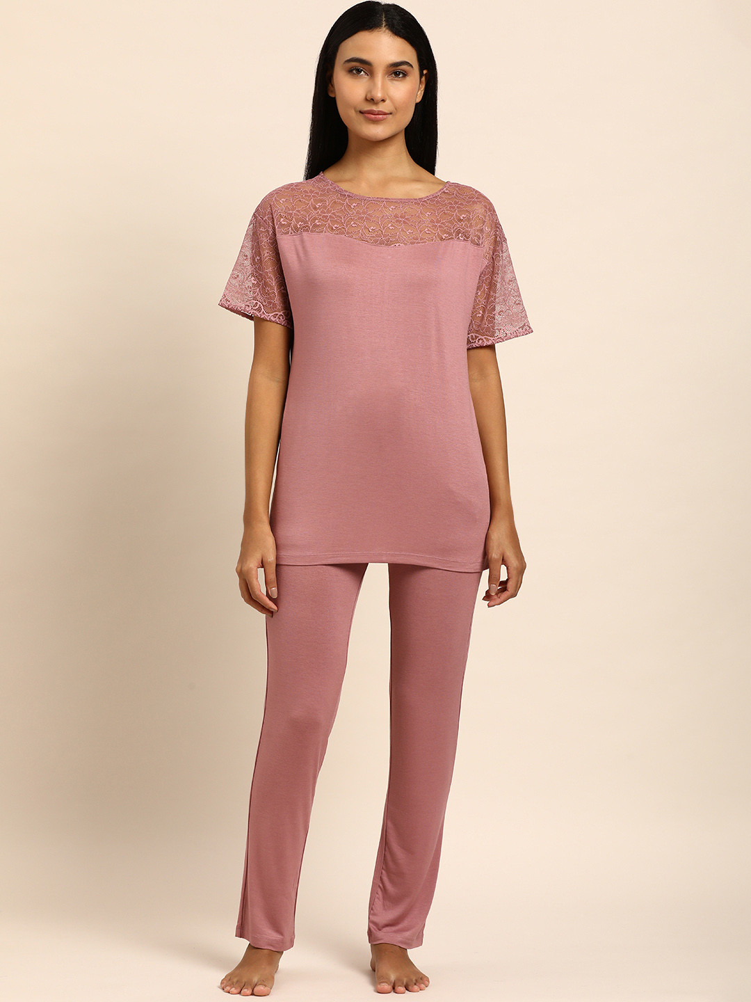 Triumph Amourette Women Short Sleeve Night suit