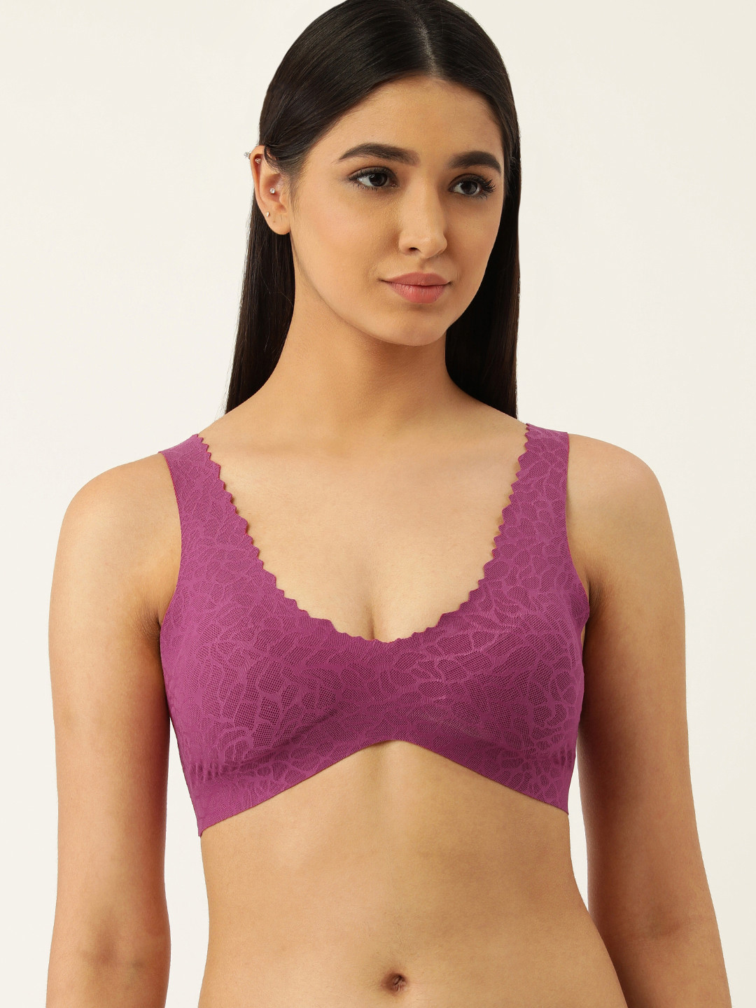 Sloggi Woman Zero Feel Lace 2.0 Removable Padded Non-Wired Slip-On Bralette Bra