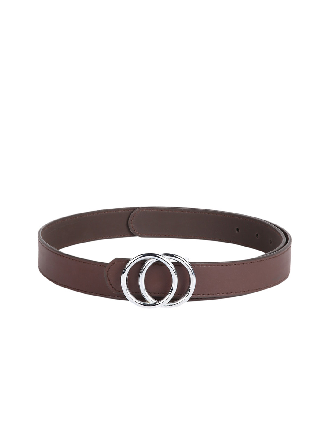 CRUSSET Women Brown Push Pin Slim Belt