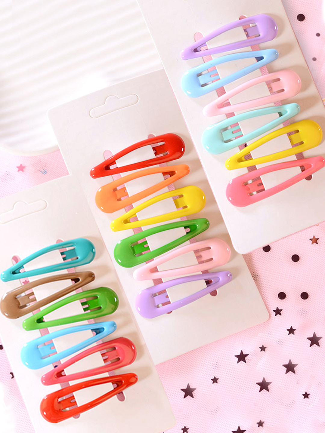 Melbees by Yellow Chimes Girls Set Of 18 Tic Tac Snap Hair Clips