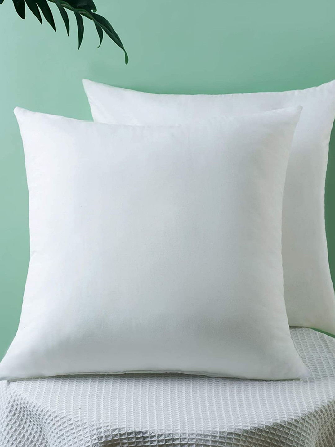 Bajo's Pack Of 3 White Solid Cushions
