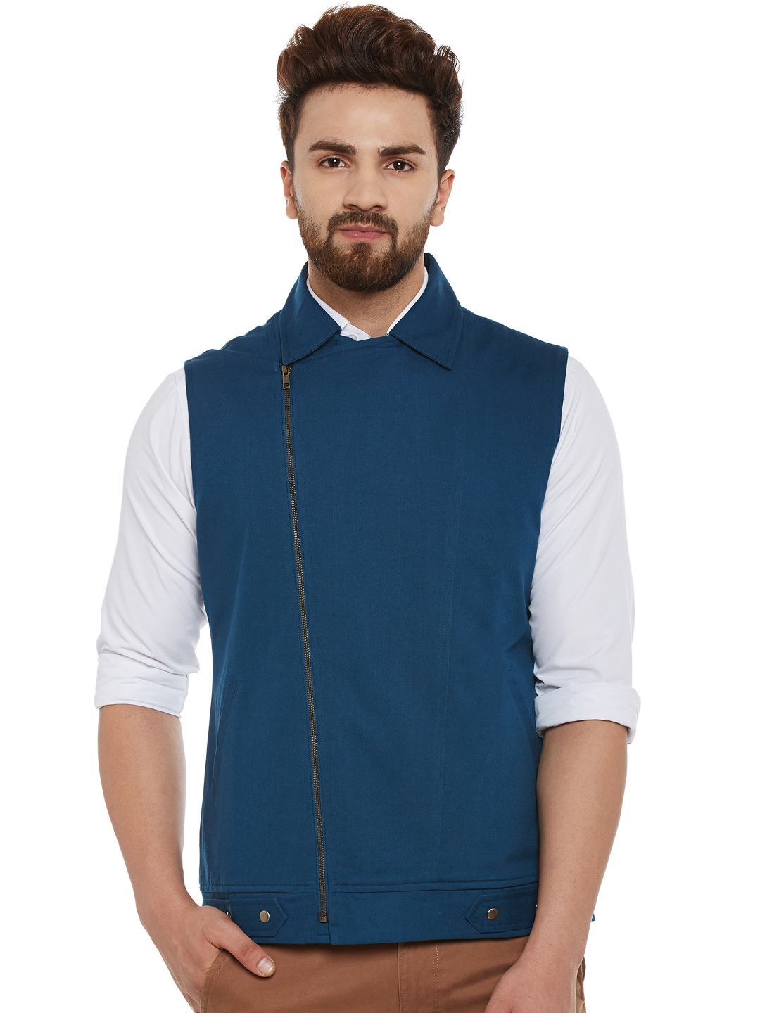 Hypernation solid outlet men's waistcoat