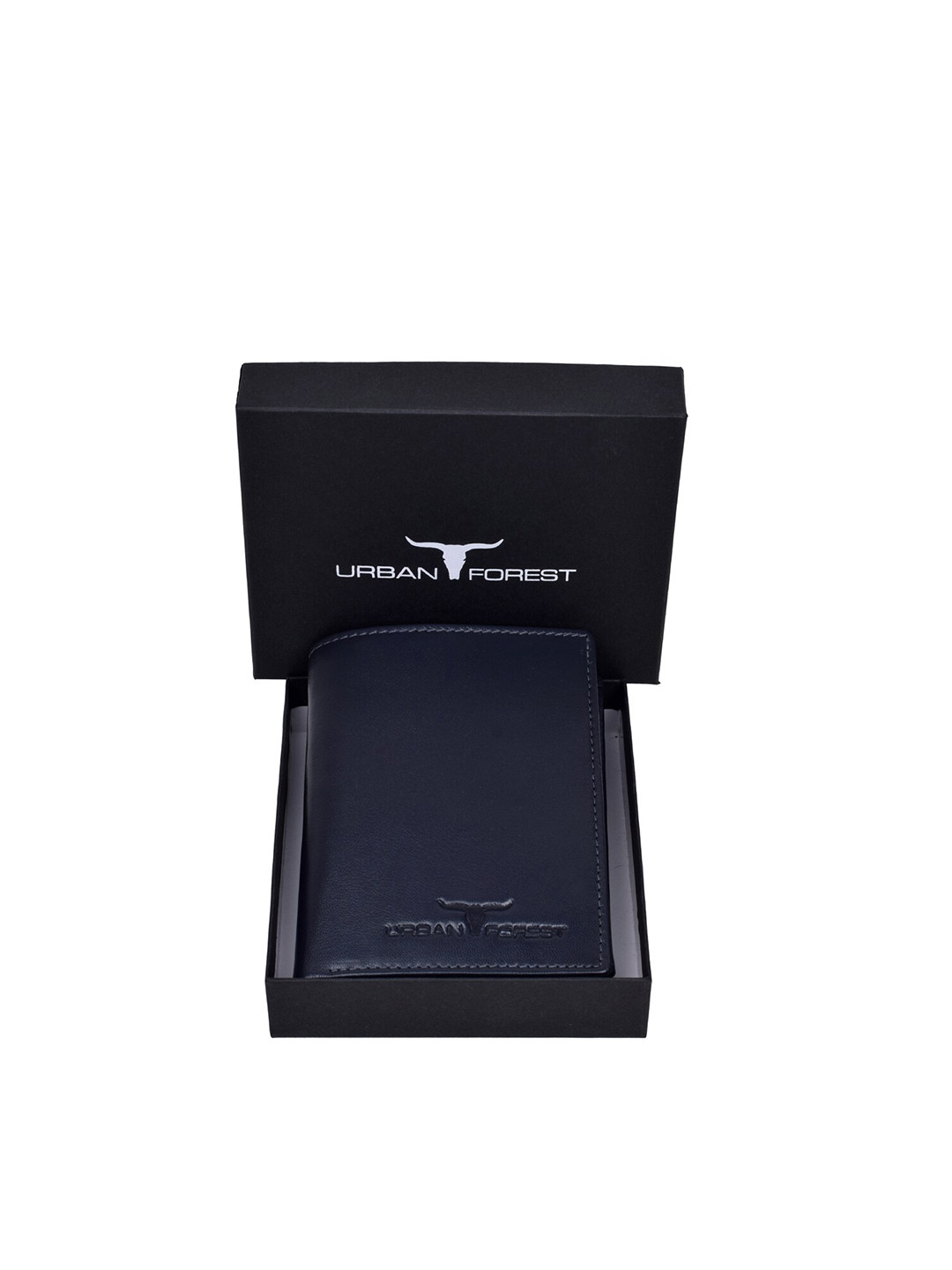 Urban Forest Men Leather Three Fold Wallet with Sim Card Holder