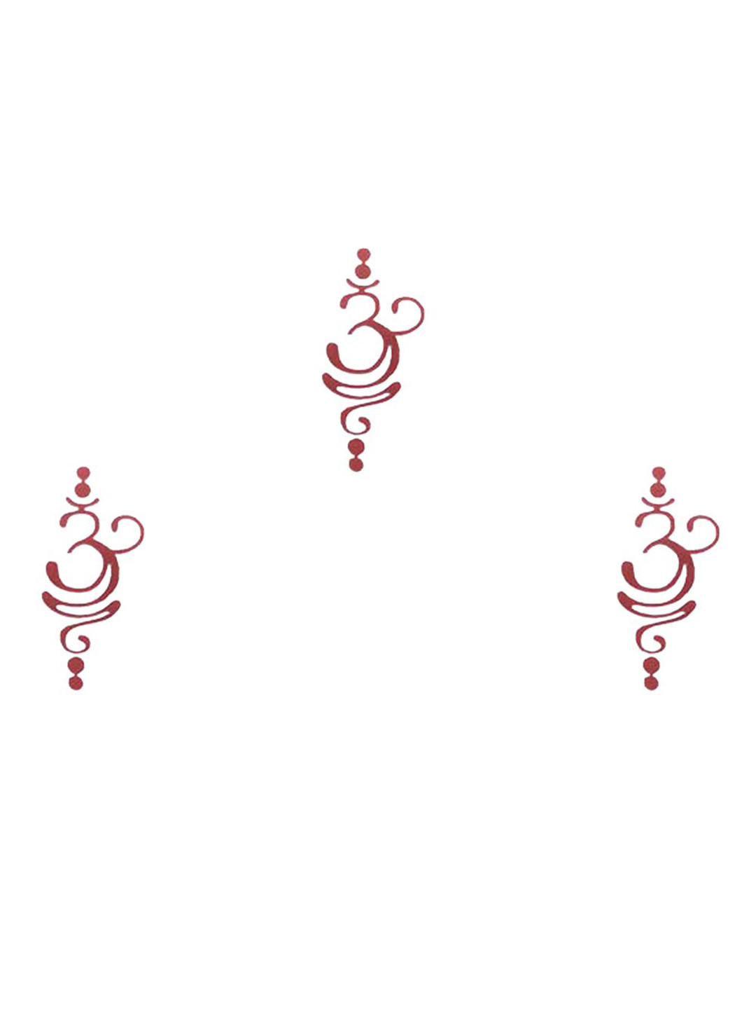 Comet Busters Set Of 3 Maroon Bindi Sindoors